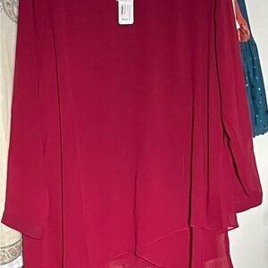Soft Surroundings Red Blouse XL ladies
